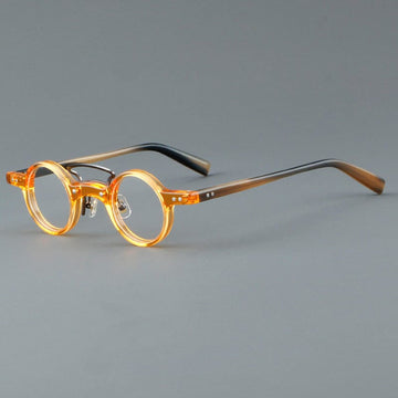 Bert Small Retro Round Acetate Frame Round Frames Southood Yellow